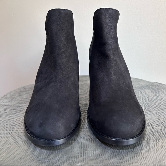 Eileen Fisher~Bayo Black Tumbled Nubuck Leather Booties in size 11 - Picture 6 of 12